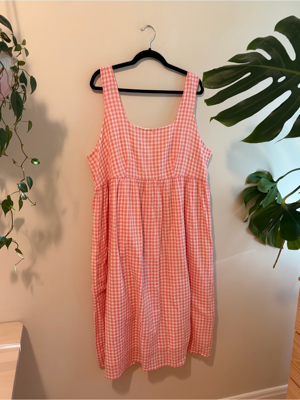 Jillian Harris x Joe Fresh Pink Gingham Midi Sundress